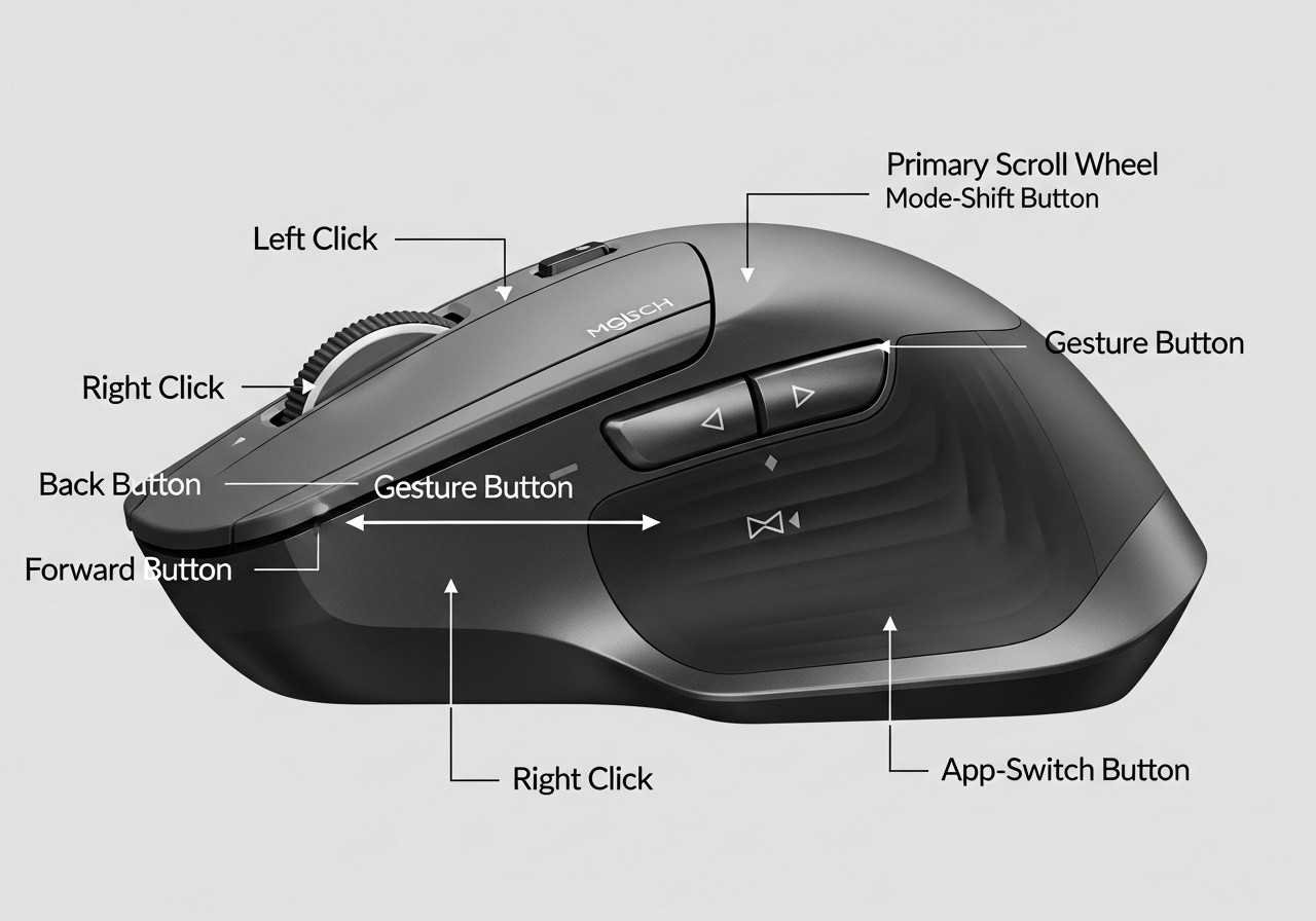 Logitech MX Master 4 Mouse