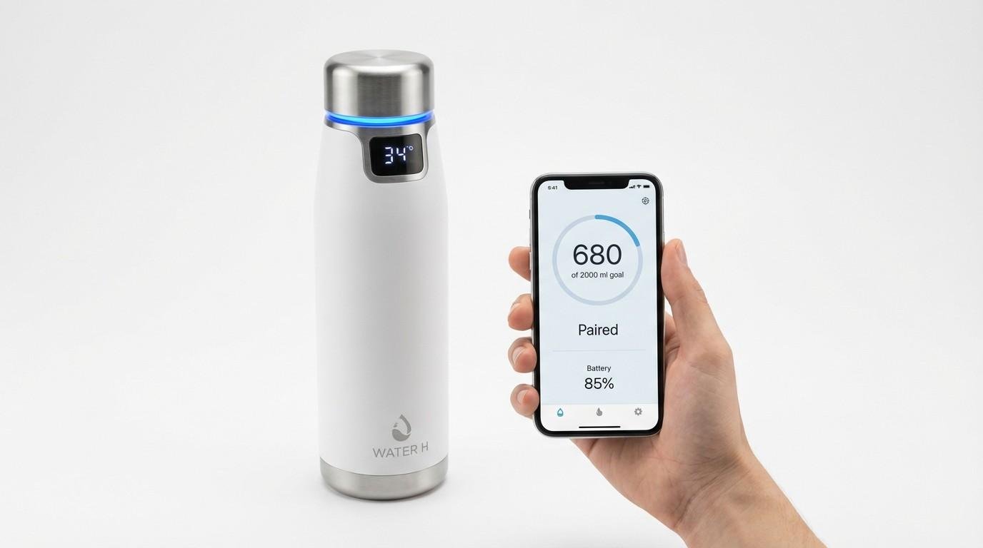 Water Bottle With App
